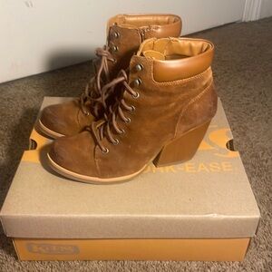 Kork-ease Leather Sandy Rust Lace up Boots-7